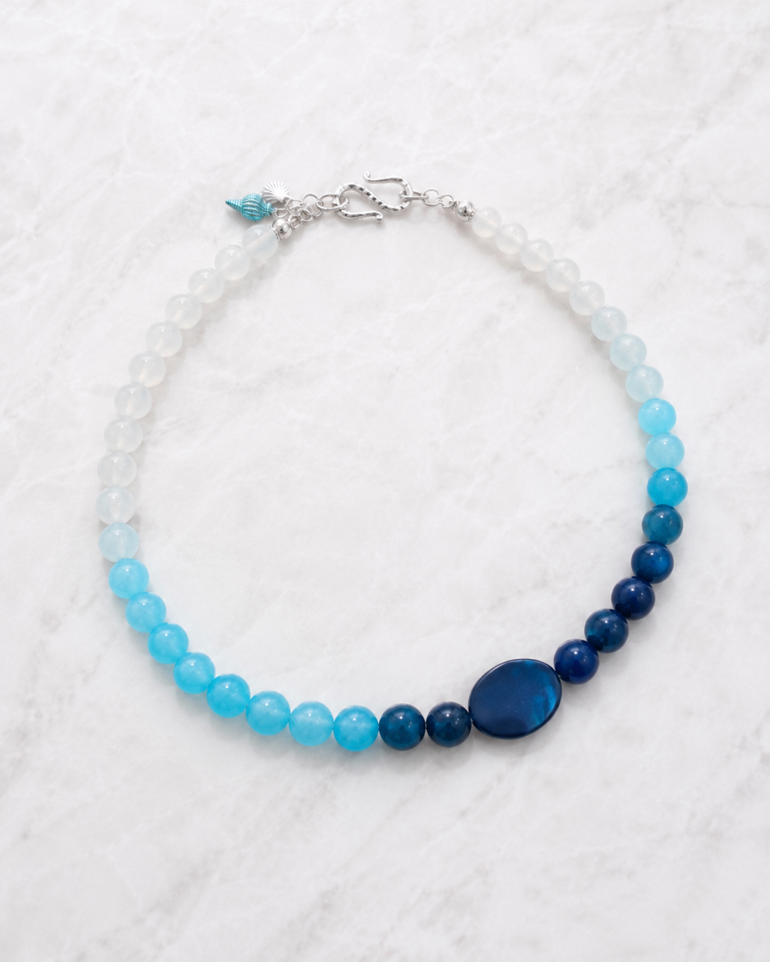 Blue Ombré Crystal Necklace — product